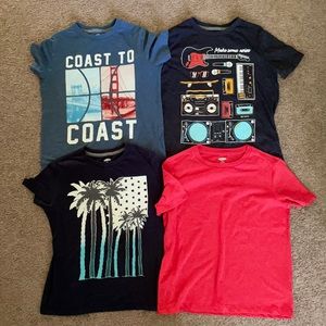 Set of 4 Boys Old Navy tops. Size 8